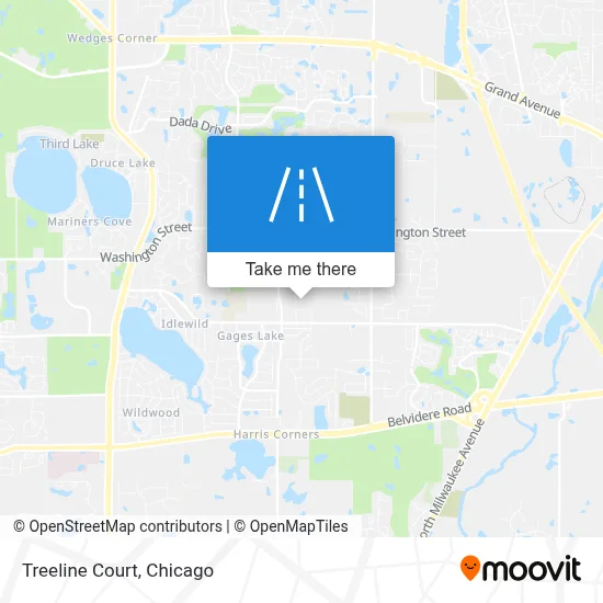 Treeline Court map