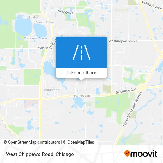 West Chippewa Road map