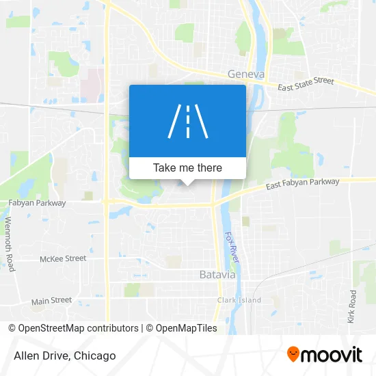 Allen Drive map