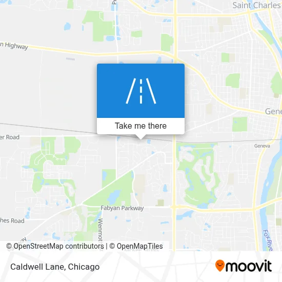 Caldwell Lane map