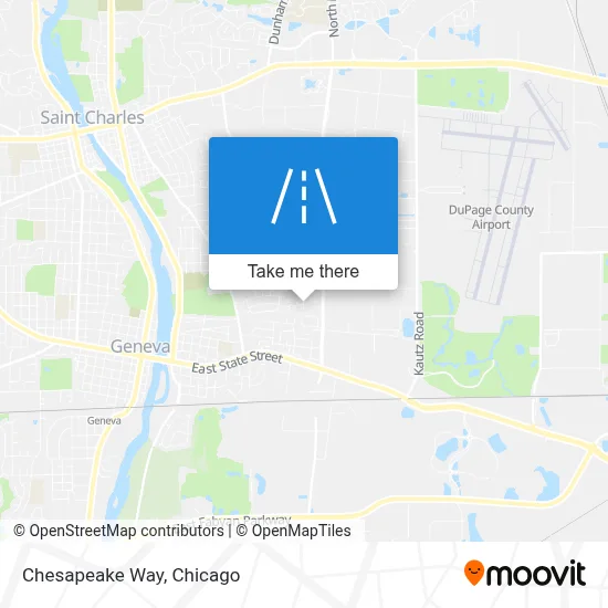 Chesapeake Way map