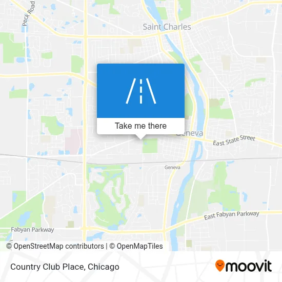 Country Club Place map