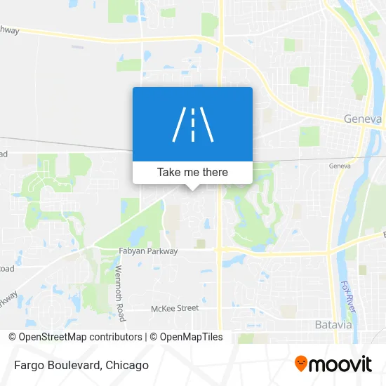 Fargo Boulevard map