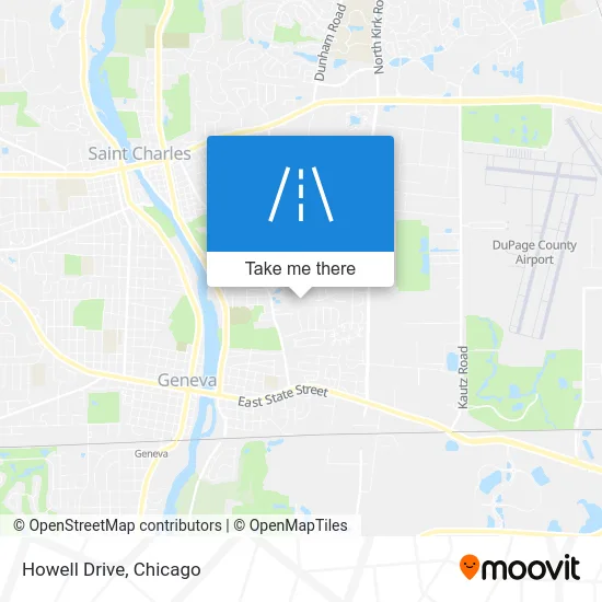 Howell Drive map