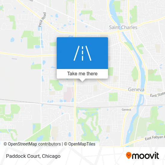 Paddock Court map