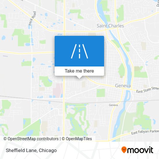 Mapa de Sheffield Lane