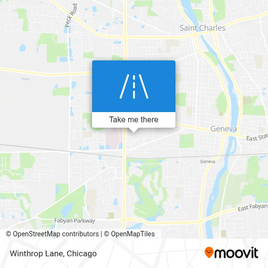 Winthrop Lane map