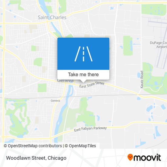 Woodlawn Street map