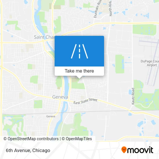 6th Avenue map