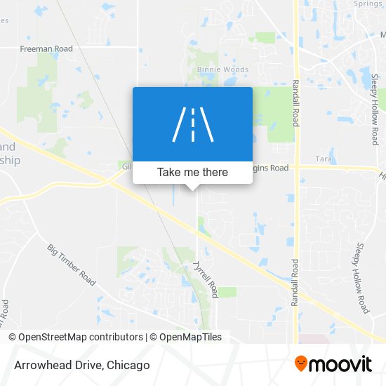 Arrowhead Drive map