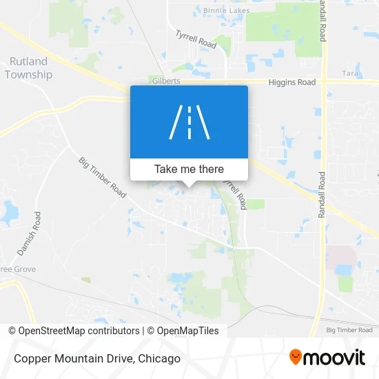 Copper Mountain Drive map