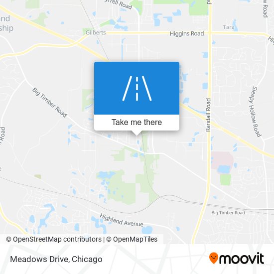 Meadows Drive map