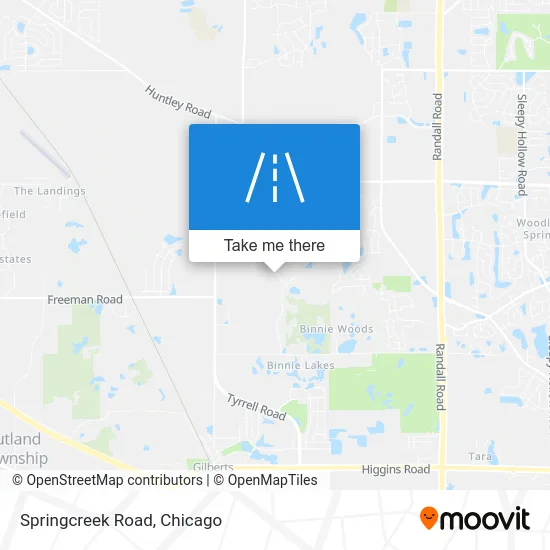 Springcreek Road map