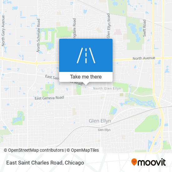 East Saint Charles Road map