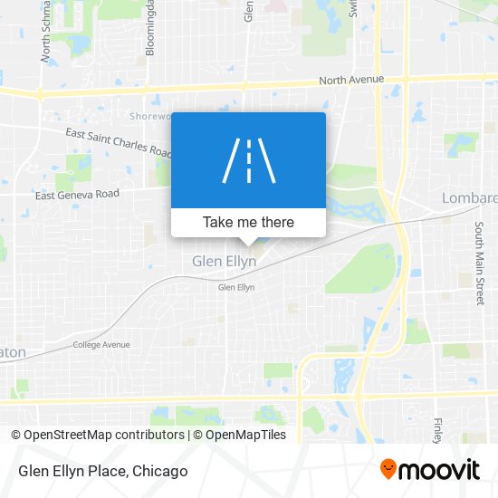 Glen Ellyn Place map