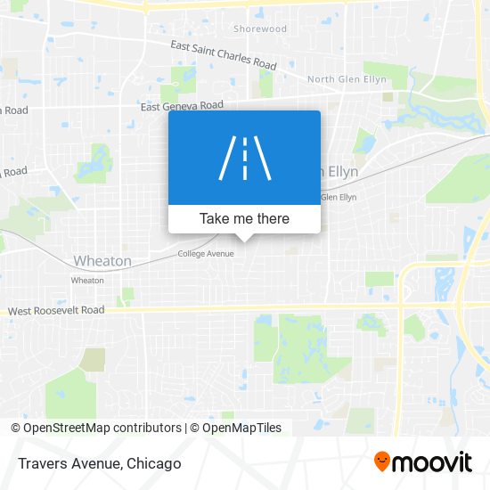 Travers Avenue map