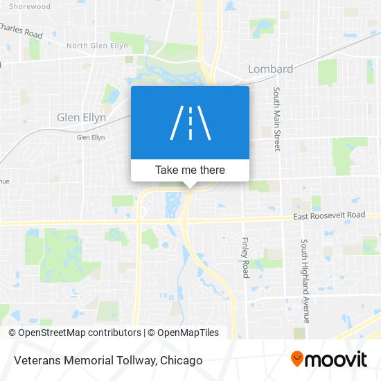 Veterans Memorial Tollway map