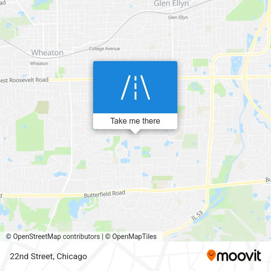 22nd Street map
