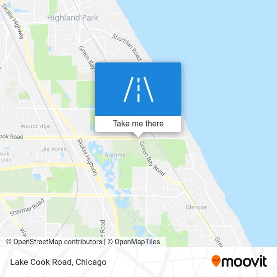 Lake Cook Road map