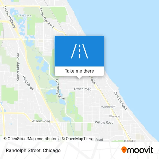 Randolph Street map