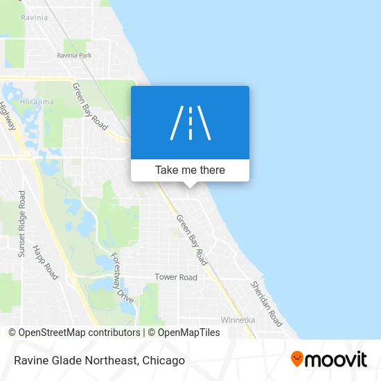 Ravine Glade Northeast map