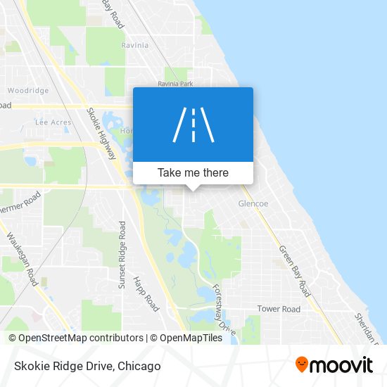 Skokie Ridge Drive map