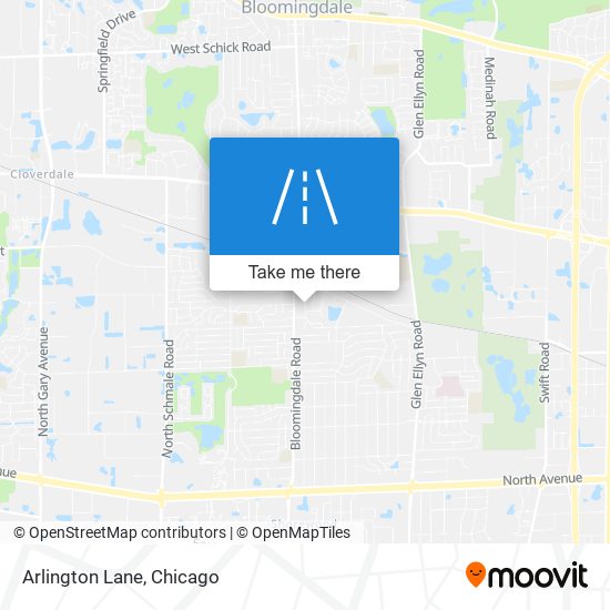 Arlington Lane map