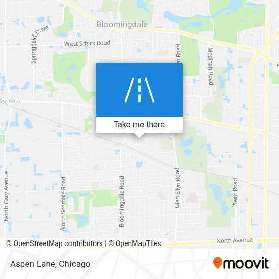 Aspen Lane map