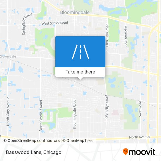 Basswood Lane map