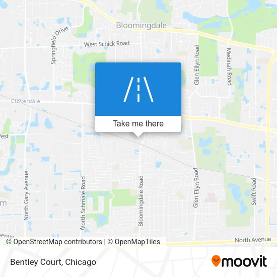 Mapa de Bentley Court