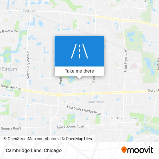 Cambridge Lane map