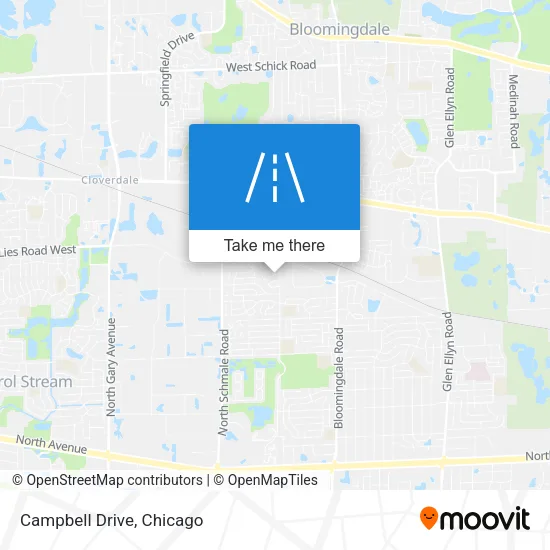 Campbell Drive map