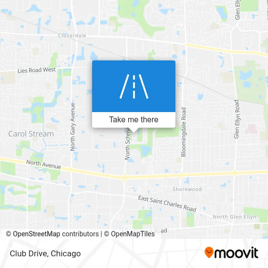 Club Drive map