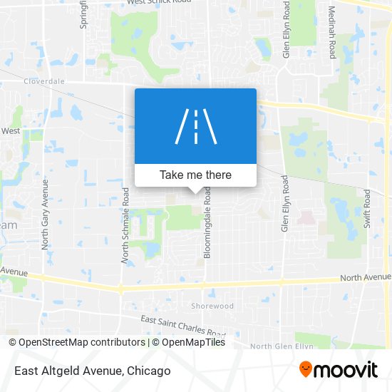 Mapa de East Altgeld Avenue