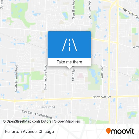 Fullerton Avenue map