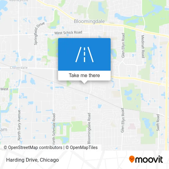 Harding Drive map