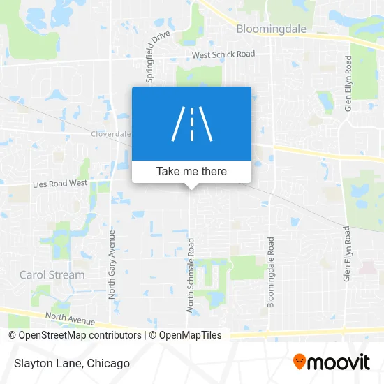 Slayton Lane map