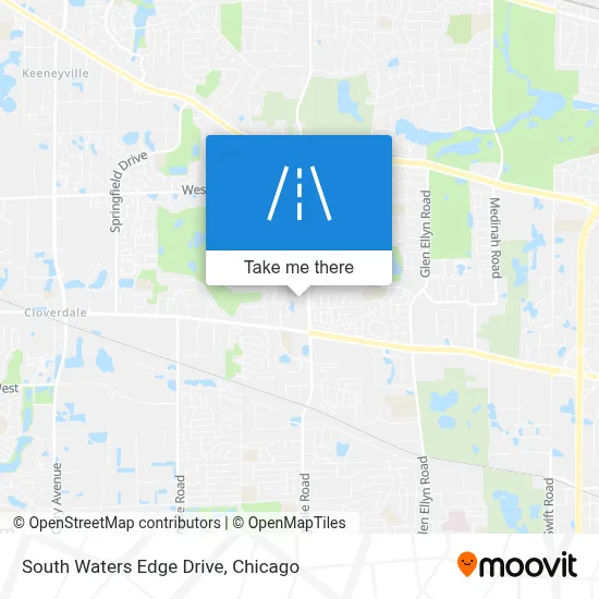 South Waters Edge Drive map