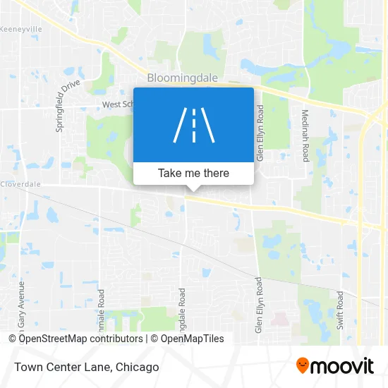 Town Center Lane map