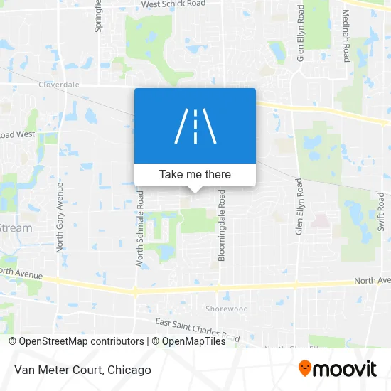 Van Meter Court map