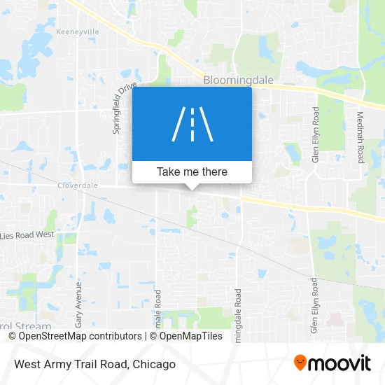 Mapa de West Army Trail Road
