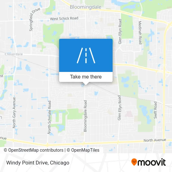 Windy Point Drive map