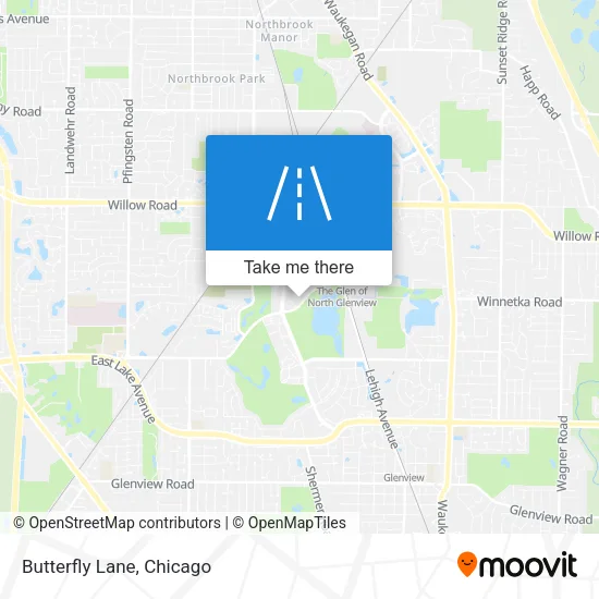 Butterfly Lane map