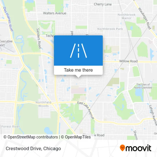 Crestwood Drive map