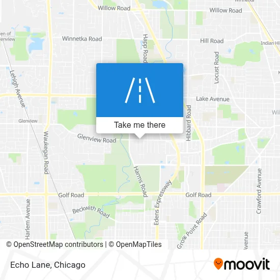 Echo Lane map