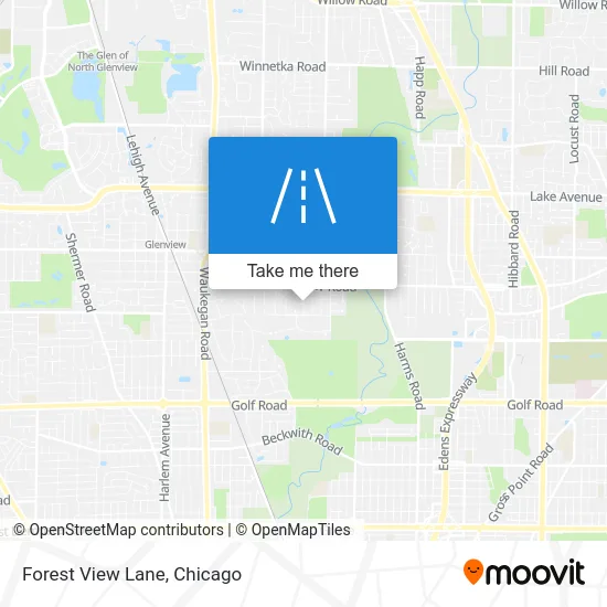 Forest View Lane map