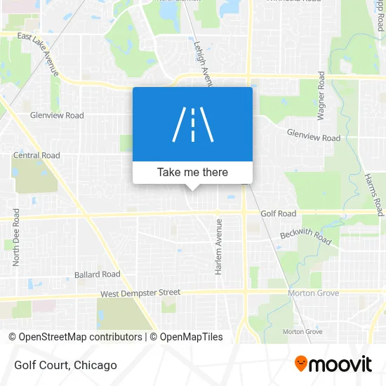 Golf Court map