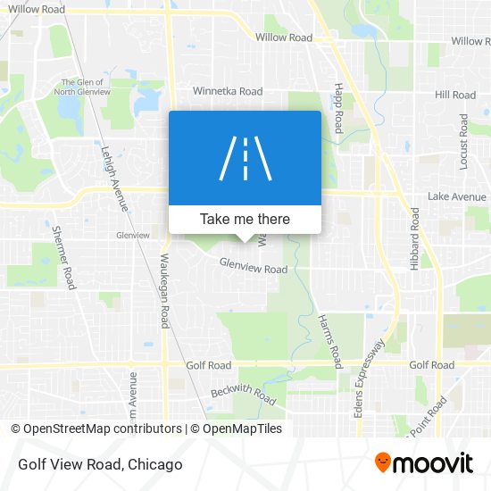 Golf View Road map