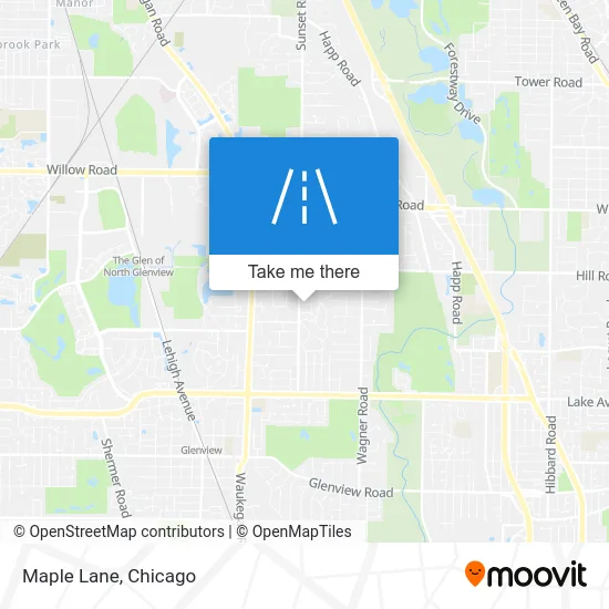Maple Lane map