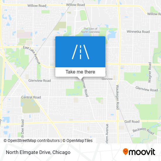 North Elmgate Drive map